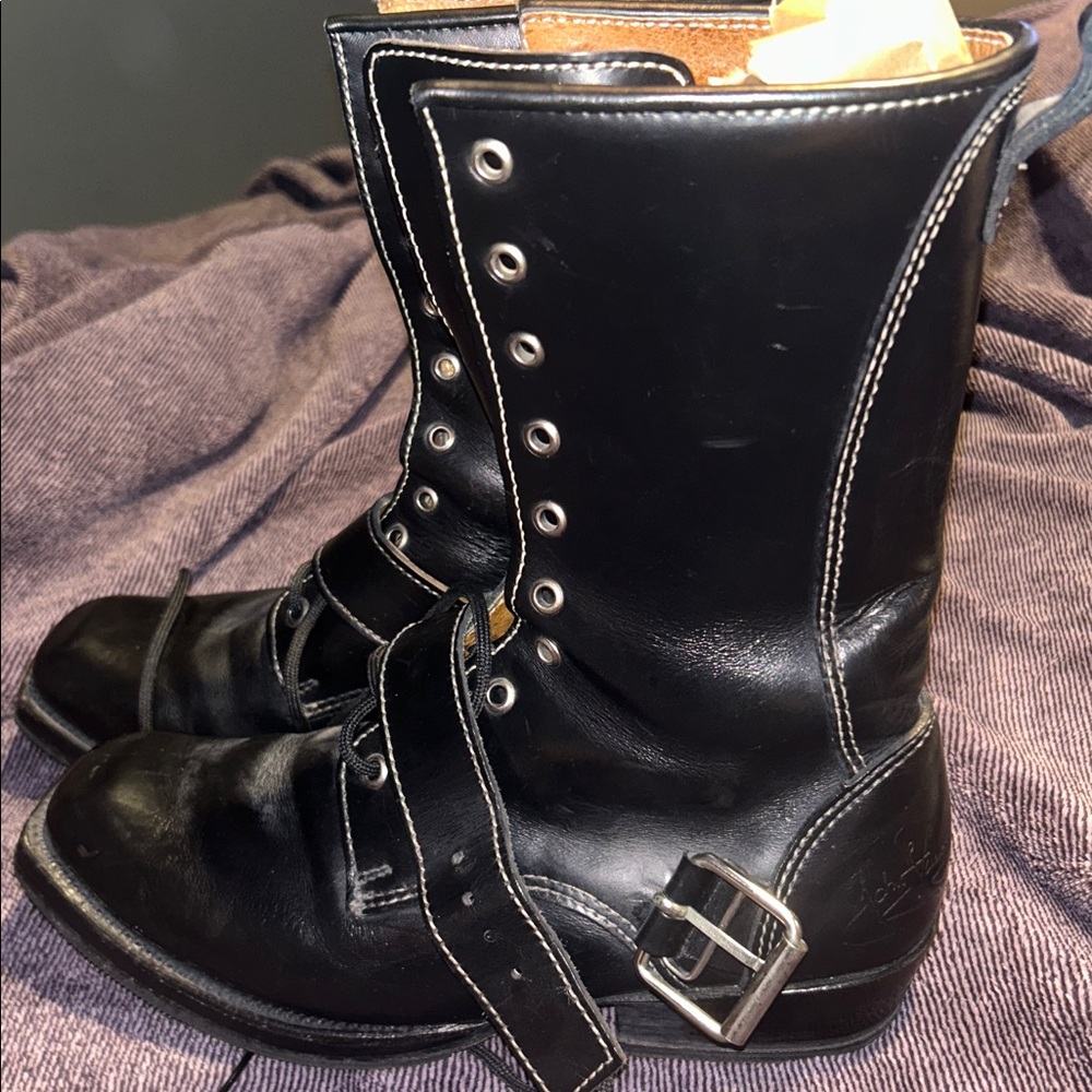 Fluevog Earl of Warwick Coventry boots M8/W10 - Picture 2 of 6